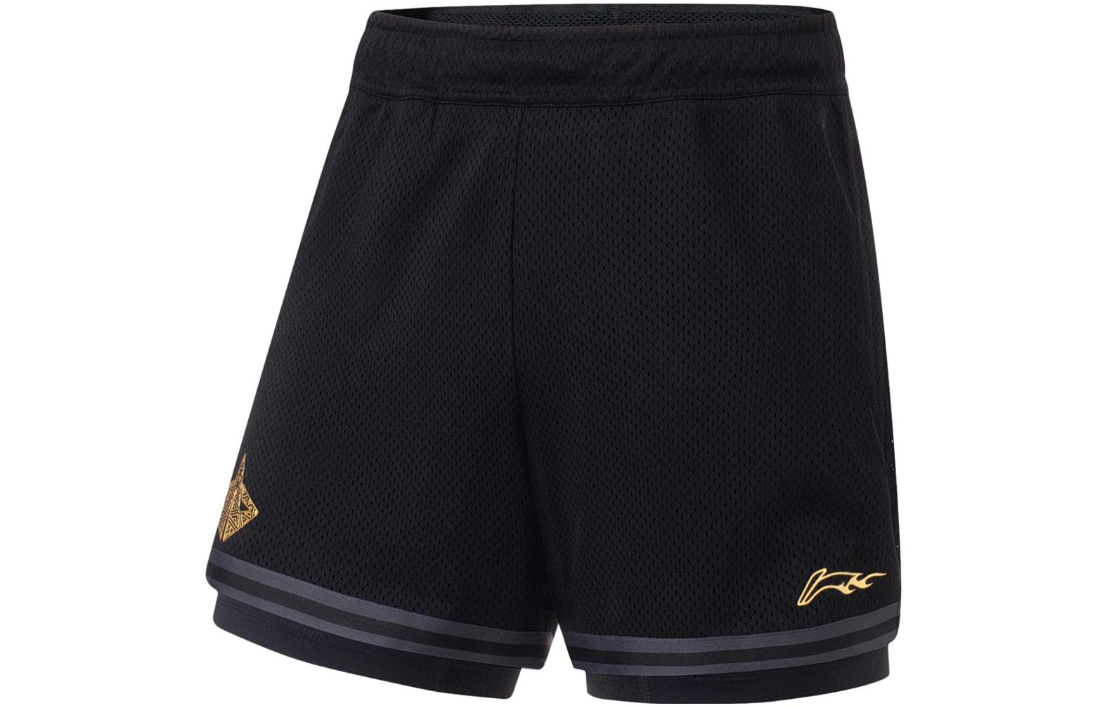 Li Ning Professional Basketball Collection Basketball Shorts Men’s Black