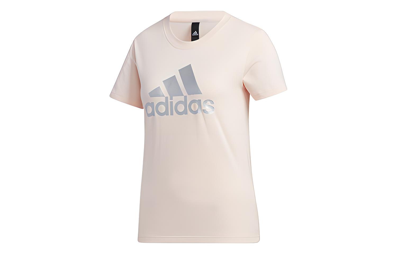 Женская футболка adidas T (розовый) — фото 1
