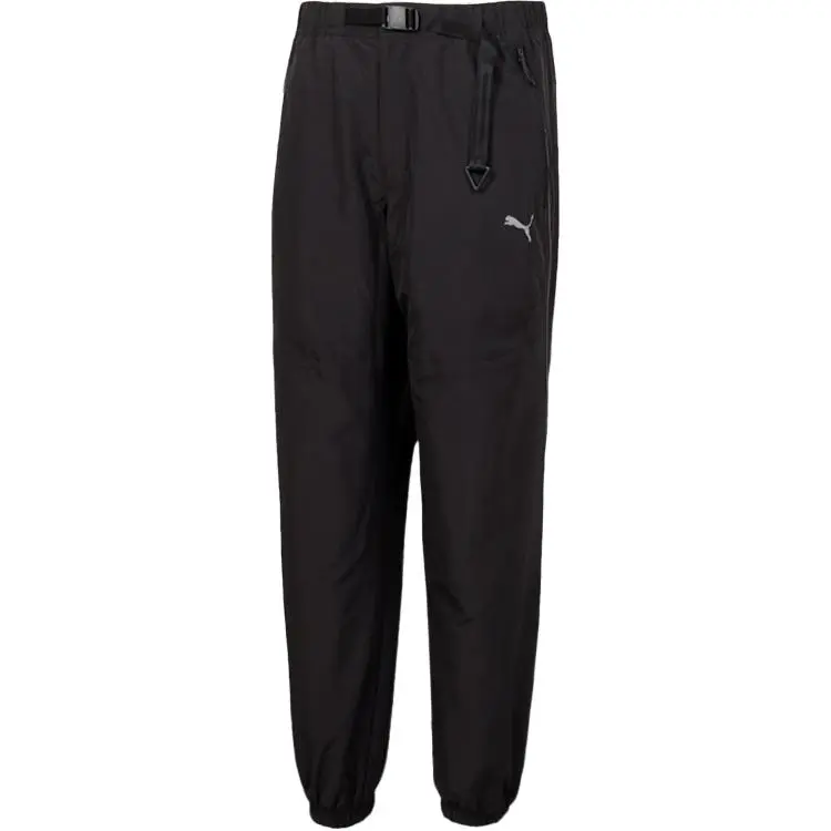 PUMA Casual Pants Men's Black Moderate Cuffed Pants