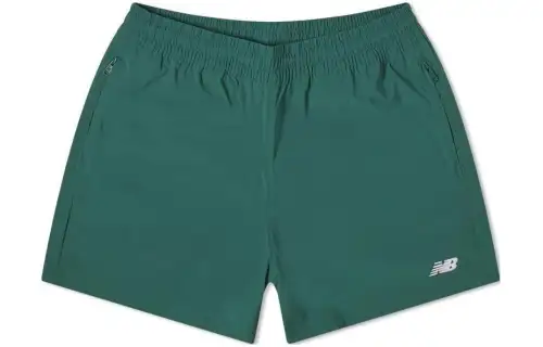 New Balance Athletics Stretch Woven Short 5' Casual Shorts Men's Green