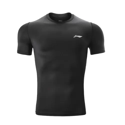 Li Ning, sports football basketball breathable quick dry jersey for gym for training, with short sleeve