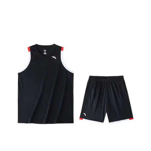 Vest, shorts, trousers, base sports suit, V-neckline, loose straight fit, men's style