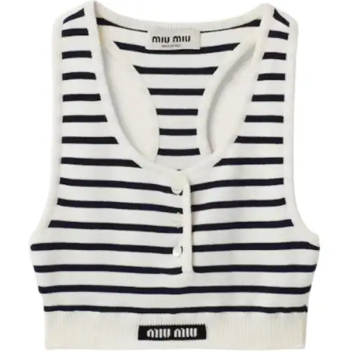 MIU MIU Tank Tops Women's White