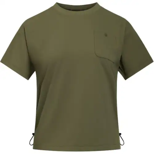 Under Armour OUTDOOR Drop Shoulder Sleeve T Shirt Women's Quartz Gray