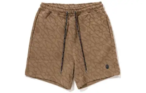 A BATHING APE Casual Shorts Unisex Light Khaki Moderate