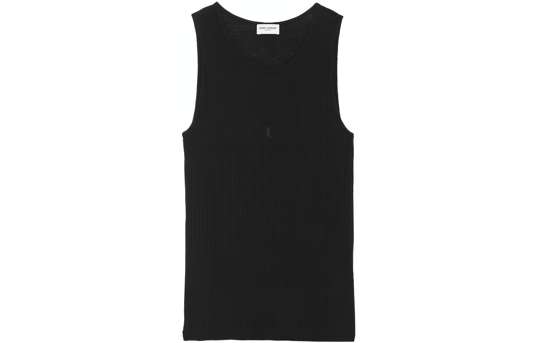 Женская майка SAINT SAINT LAURENT (черная)