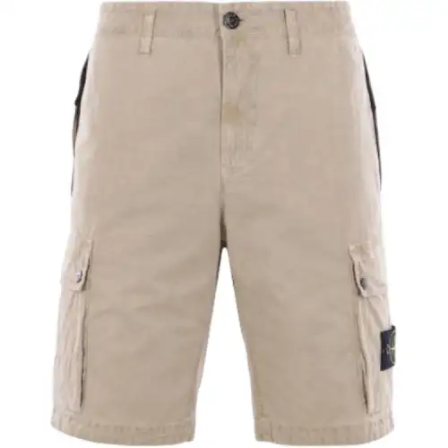 Stone Island cotton cargo shorts