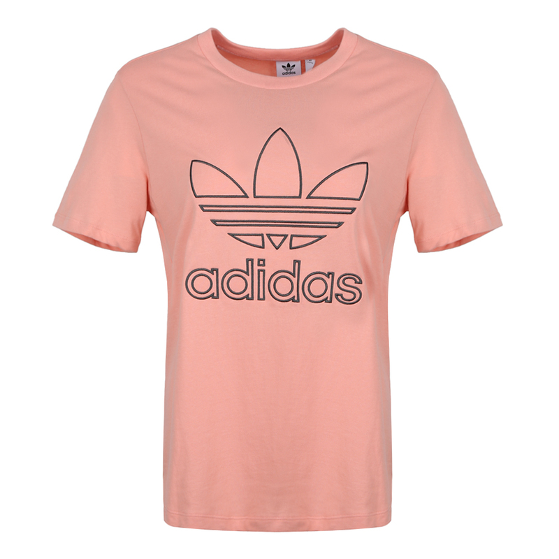 Женская футболка adidas originals Logo (розовая)