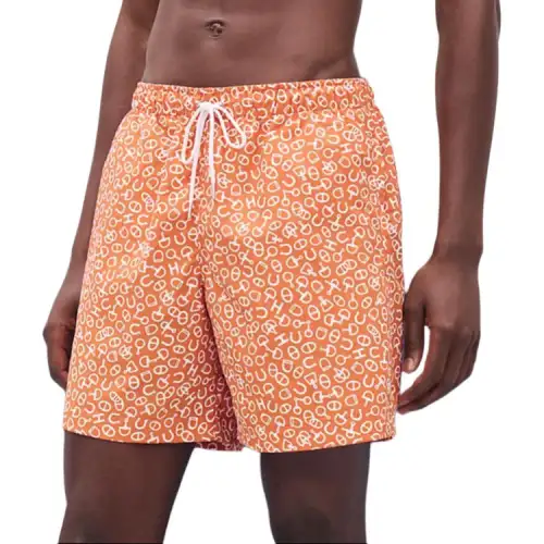 HERMES Beach Shorts Men's Orange