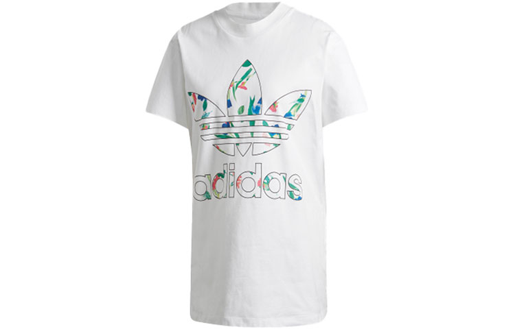 Женская футболка adidas Originals Big Trefoil Tee (белая) — фото 1