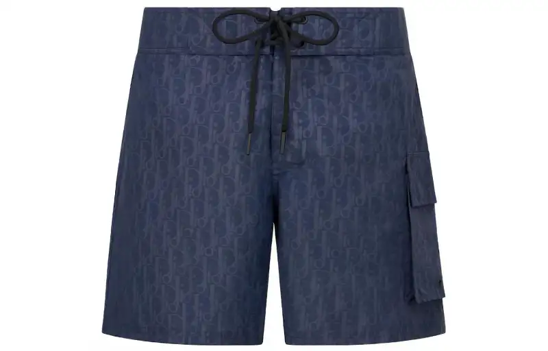 DIOR FW23 Beach Shorts Men's Marine Blue