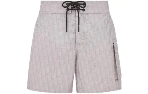 DIOR FW23 Oblique Swim Shorts Beach Shorts Men's Purple
