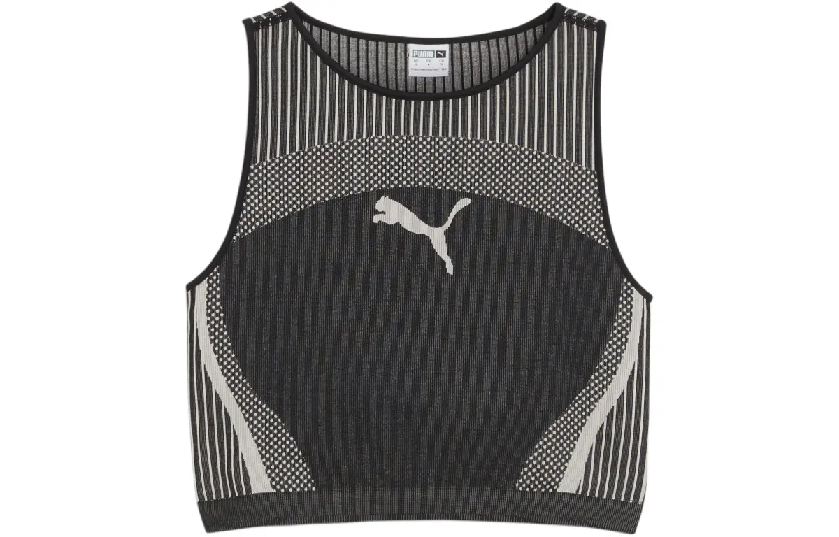 PUMA DARE To Tank Tops Women's Black Crew Neck Moderate Other