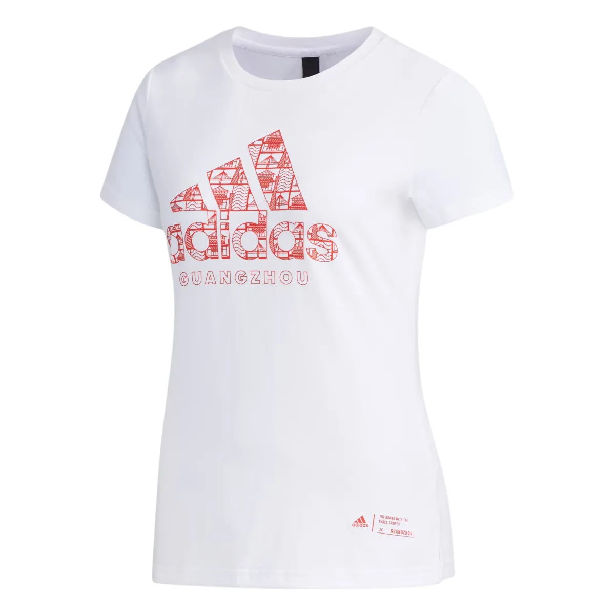 Adidas T-Shirts Women's White Crew Neck Moderate
