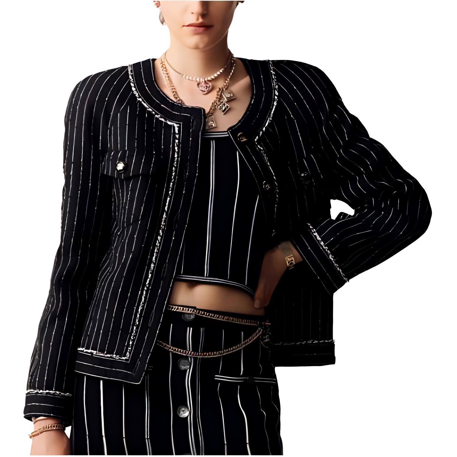 Женский топ Chanel (черный)