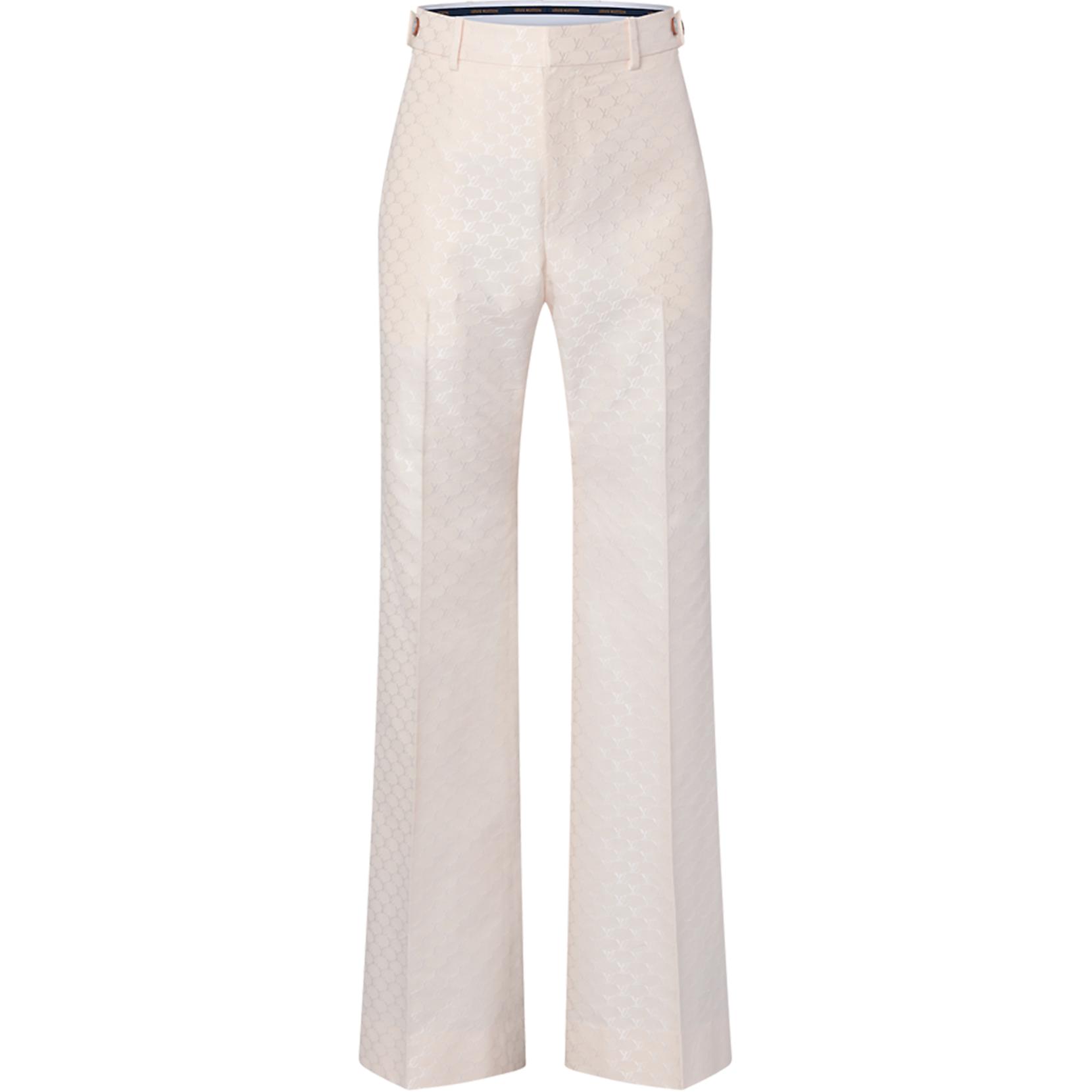 LOUIS VUITTON Silk And Cotton Blend Tailored Flared Pants