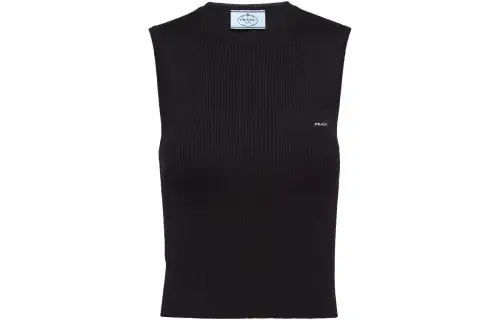PRADA Tank Tops Women's Black Other