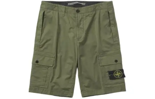 STONE ISLAND Casual Shorts Men's Green