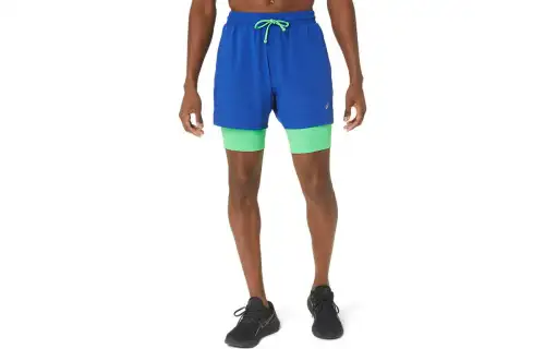 ASICS Casual Shorts Men's Blue Moderate