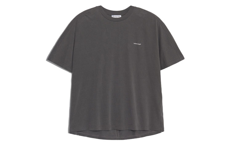 Женская футболка Balenciaga Logo (черная)