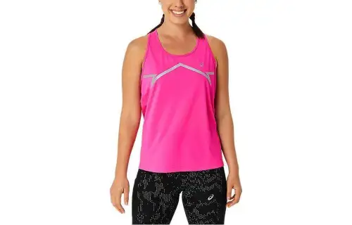 ASICS LITE SHOW Tank Tops Women's Pink Crew Neck Moderate Straight Fit