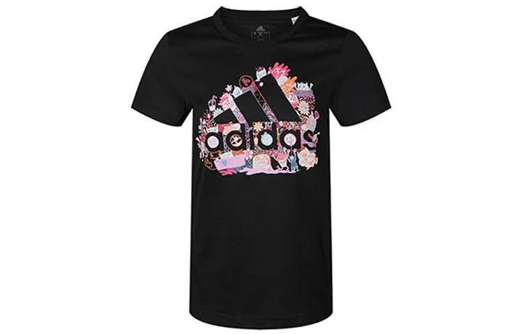 Adidas Set in Sleeve T Shirt Women's Black