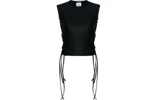 Vetements Laces Styling Tank Top 'Black'