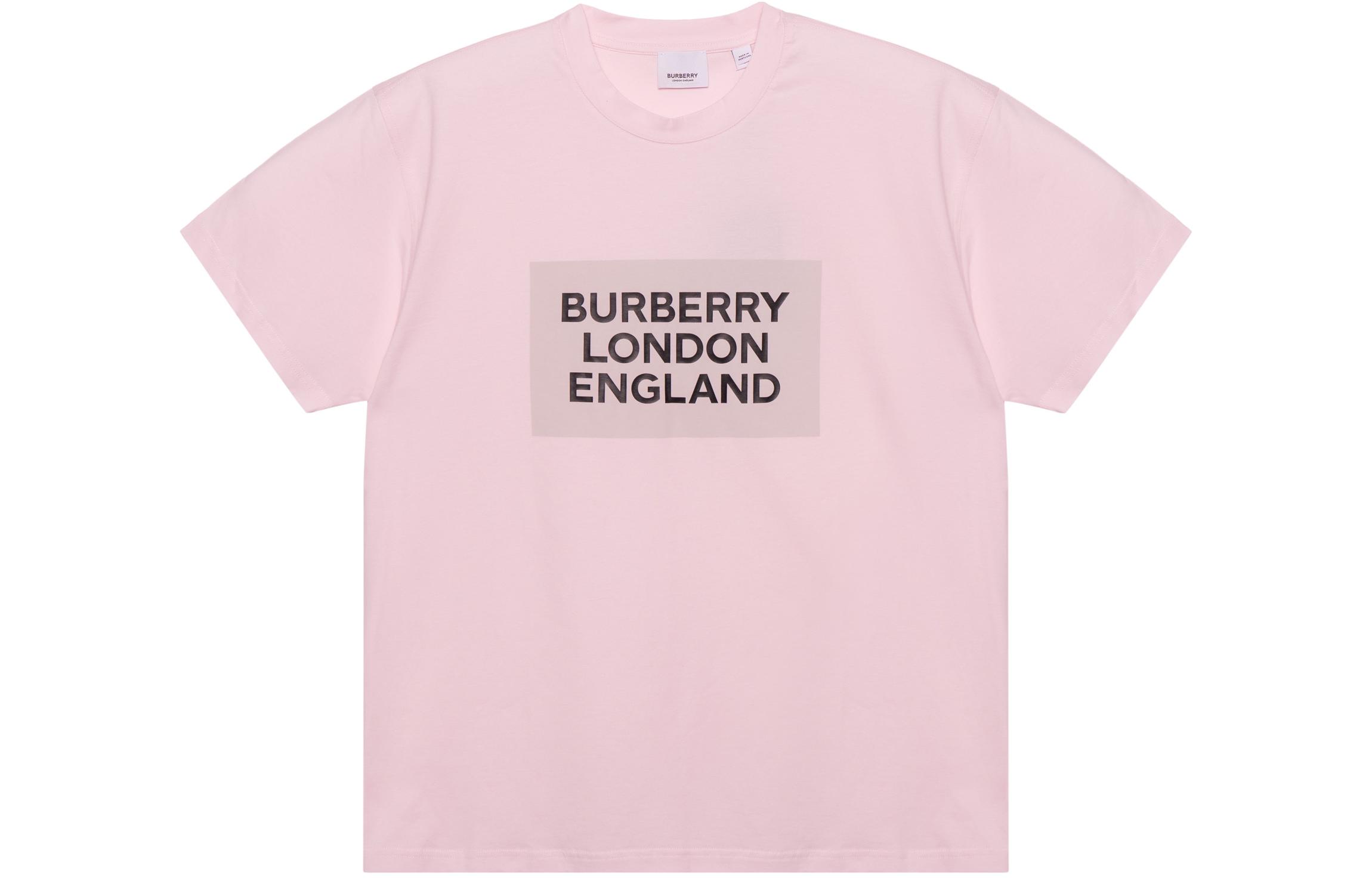 Женская футболка Burberry Burberry Oversize T (светло-розовая)