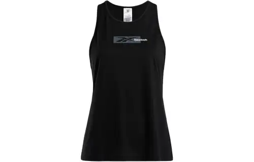 Reebok Tank Tops Women's Black Crew Neck Moderate Racerback