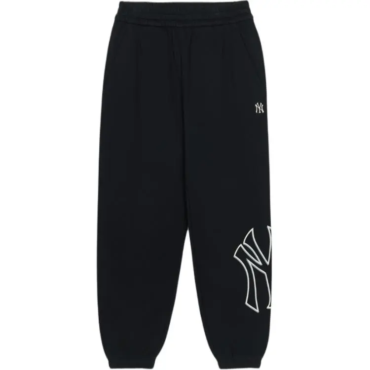 MLB New York Yankees Mega Logo 50 Casual Pants Unisex Black