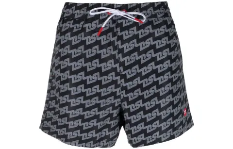 DIESEL Casual Shorts Men's Black White Moderate