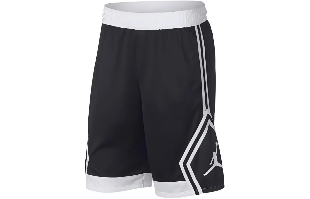 Jordan Basketball Shorts Men's Black Moderate Straight Fit Pants