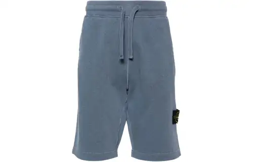 STONE ISLAND Logo Patch Drawstring Bermuda Shorts