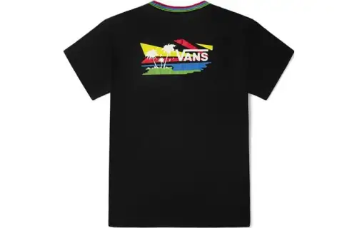 Vans Set in Sleeve T Shirt Women's Black