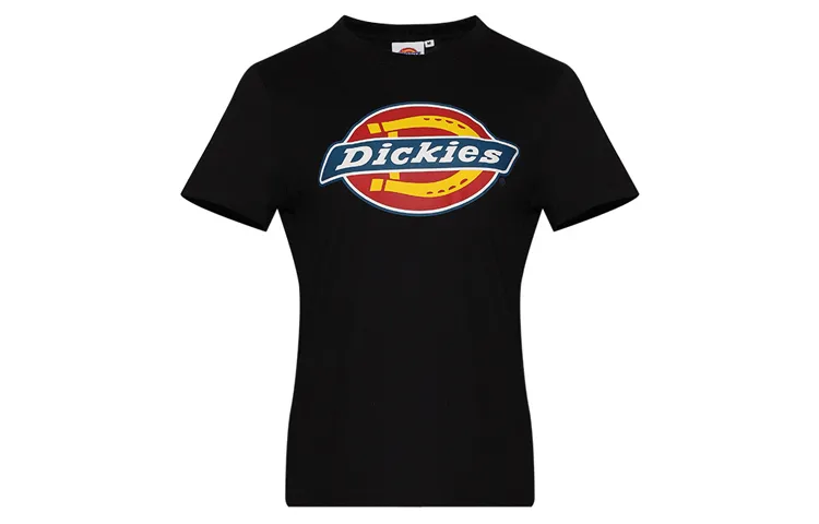 Dickies T-Shirts Women's Black Crew Neck Moderate