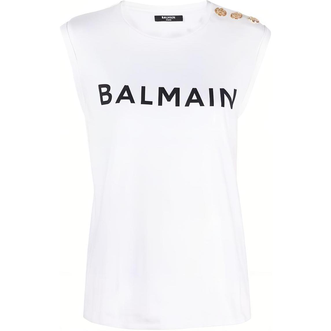 Женская майка BALMAIN (белая)