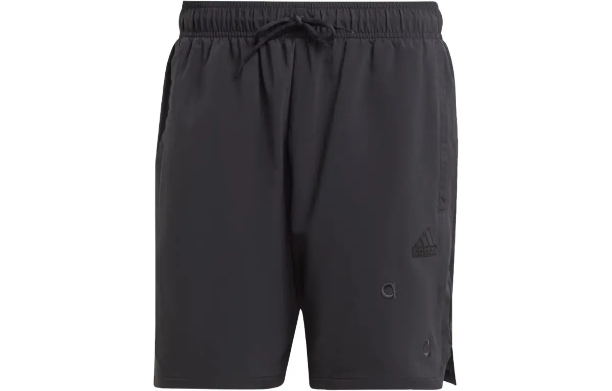 Adidas Embroidery Woven Shorts Casual Shorts Men's Black