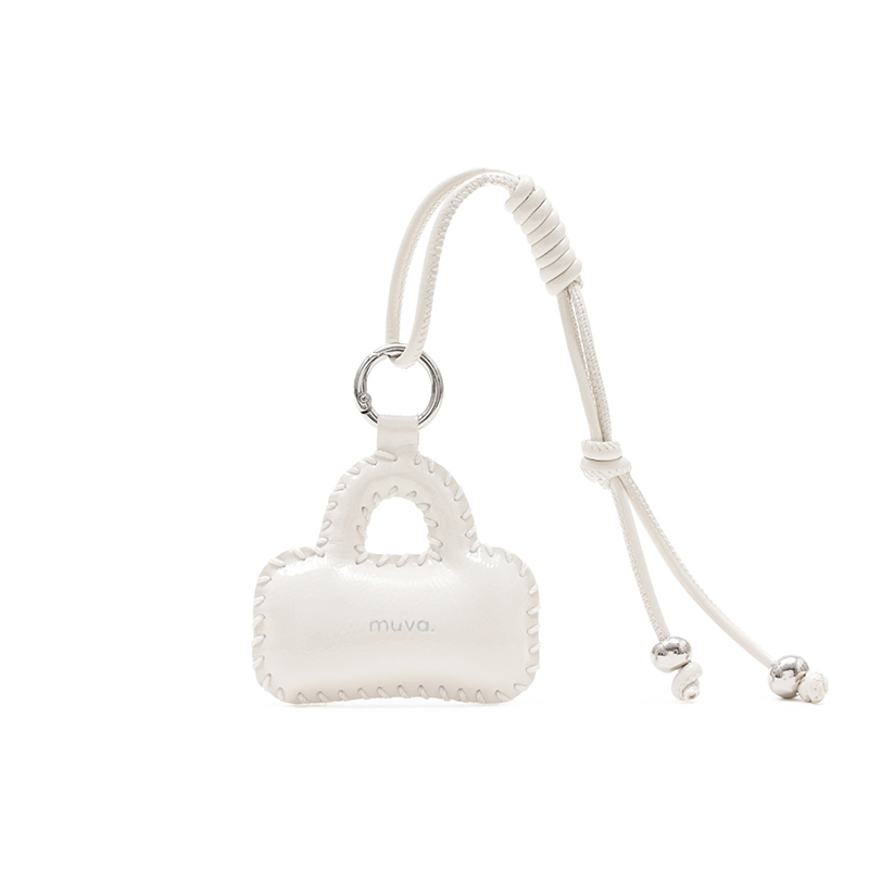 Женский брелок MUVA Boston Bag Charm (белый)