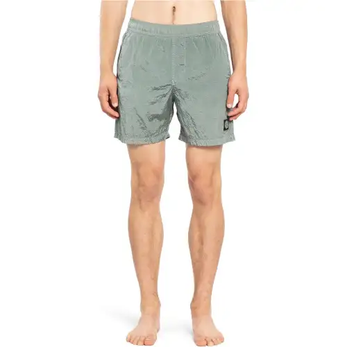 STONE ISLAND Swimming Shorts Men's Gray Green