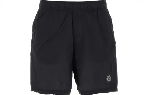 STONE ISLAND Logo Patch Swim Shorts