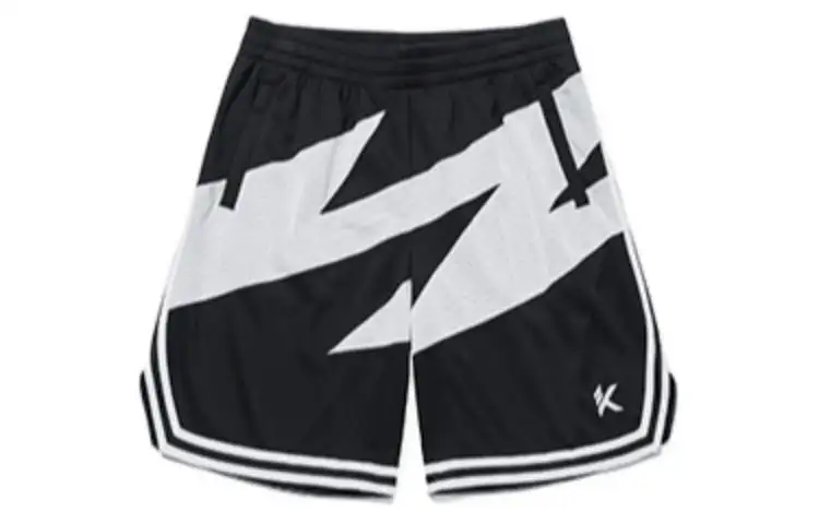 ANTA Basketball Collection Basketball Shorts Men's Black Moderate Straight Fit Pants