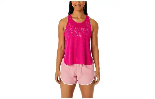 ASICS Ventilate Actibreeze Tank Tops Women's Pink Crew Neck Moderate Racerback