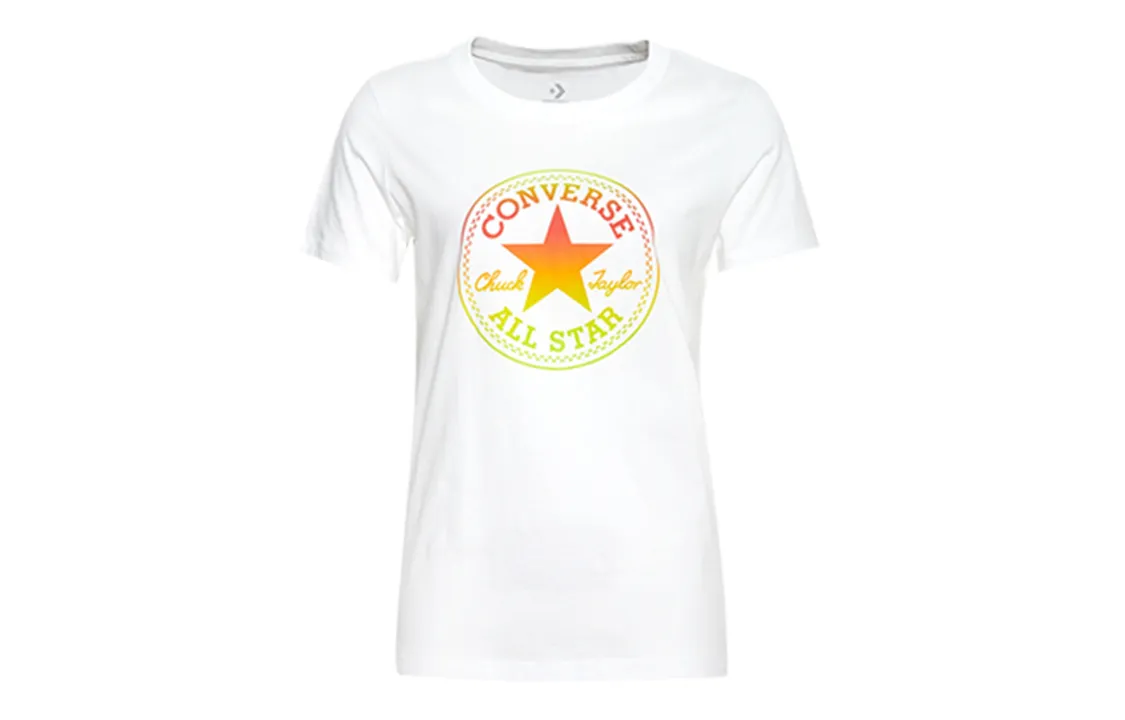 Converse Set in Sleeve T Shirt Women's White