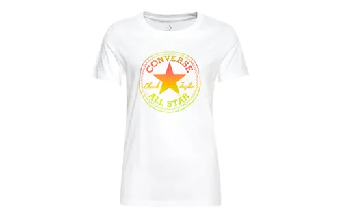 Converse Set in Sleeve T Shirt Women's White
