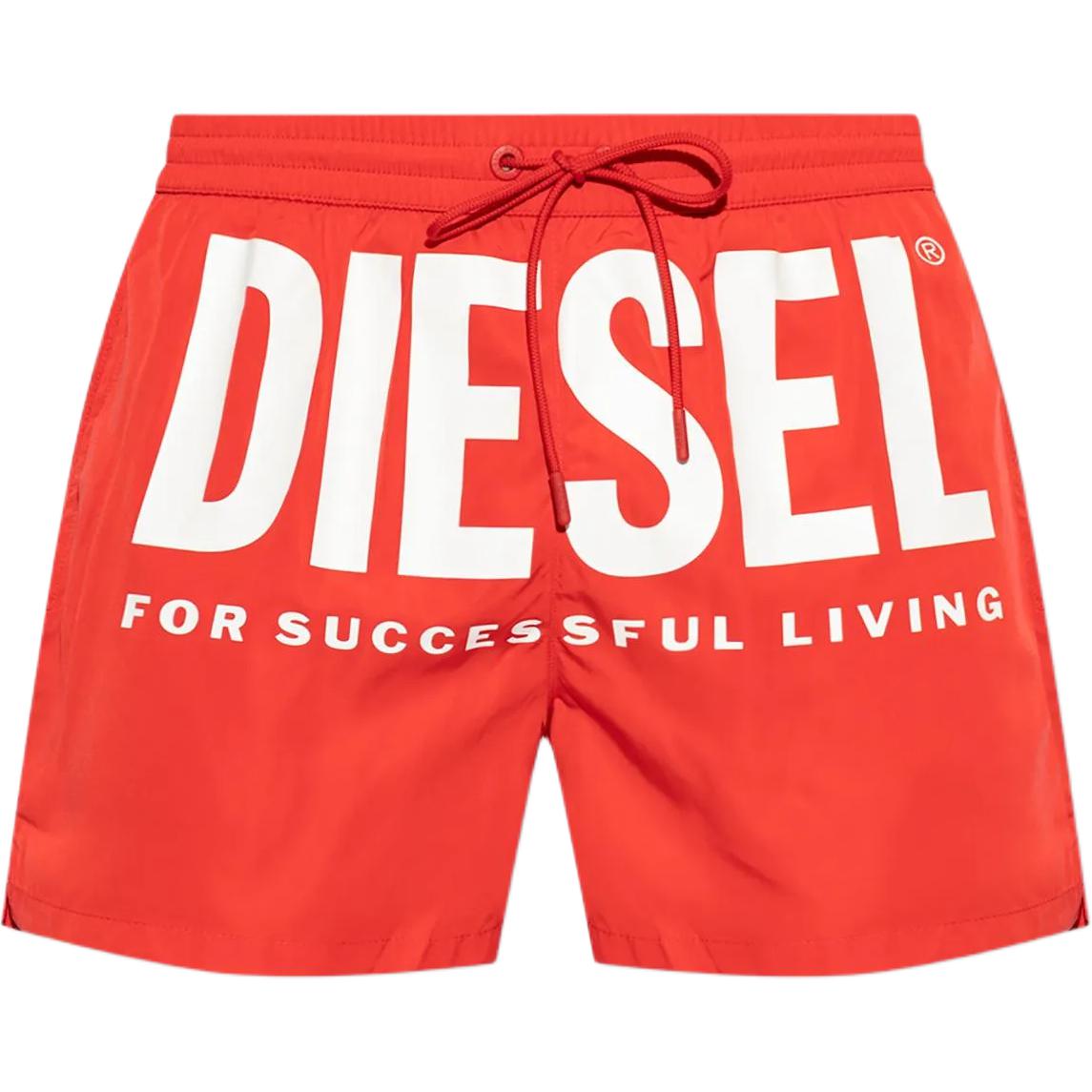 DIESEL Ken 37 D Core Logo Printed Drawstring Swim Shorts