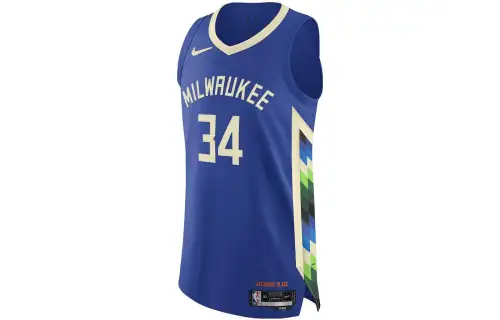 Nike Milwaukee Bucks Letter Print Basketball Vest Men's Blue