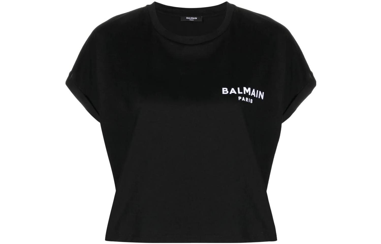 Женская футболка BALMAIN (черная)