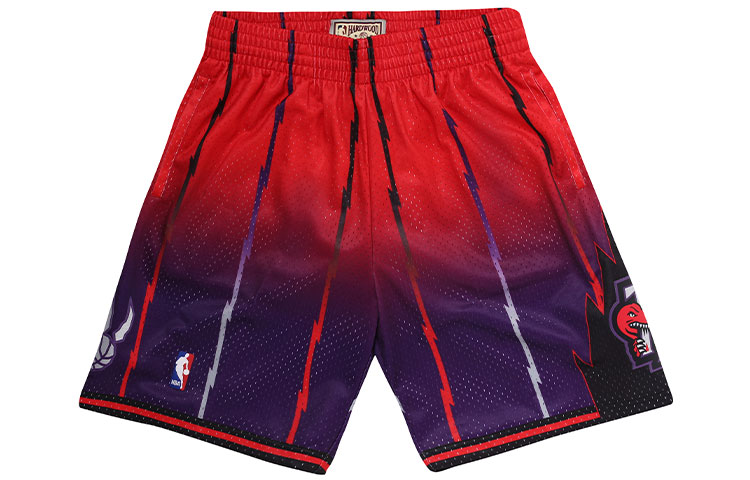 Mitchell Ness Basketball Shorts Men’s Red Purple