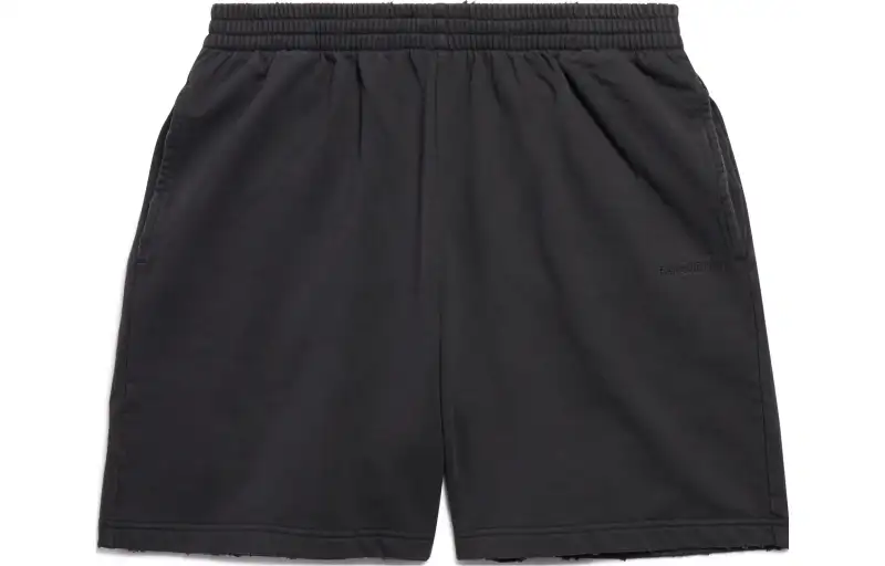 Balenciaga Casual Shorts Men's Black Moderate