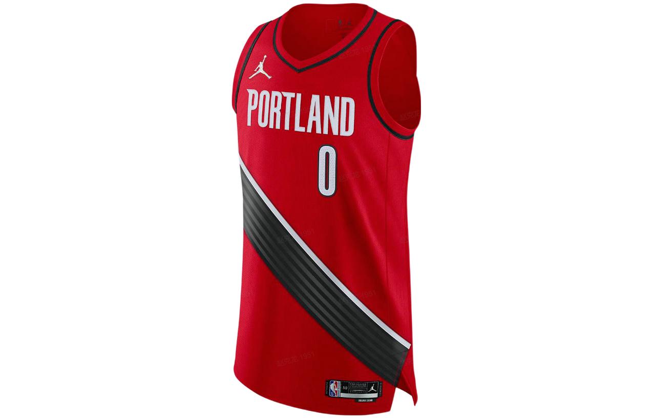 Jordan Basketball Jerseys Unisex Red Moderate Straight Fit